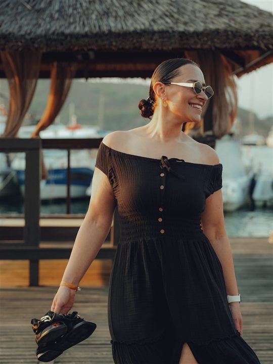 Fethiye marina sunset bridal portrait